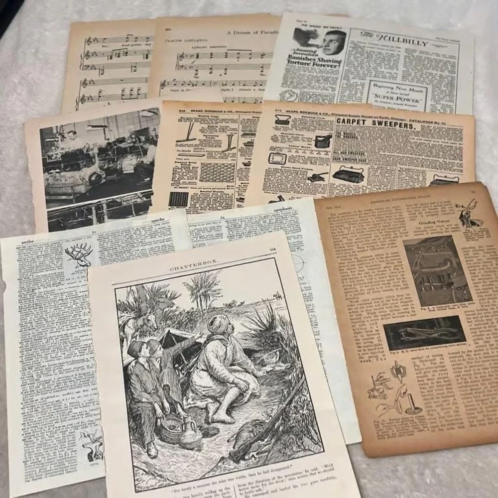 50+ piece Ephemera Lot 29 Collage Crafting Junk Journals Scrapbooking